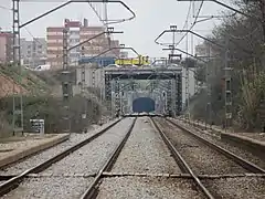 Entrée du tunnel de Sabadell côté Terrassa.