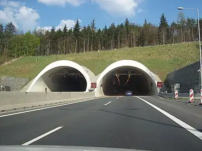 Entrée du tunnel Valík.