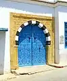 Porte typique avec le bleu de Sidi Bou Saïd.