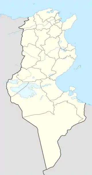 Localisation sur la carte de Tunisie