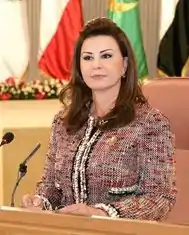 Leïla Ben Ali présidant une réunion publique de l’Organisation de la femme arabe, en novembre 2010.