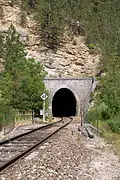 Portail est du tunnel de Clamontard