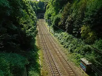 Tunnel bois de la cambre côté avenue Franklin Roosevelt.