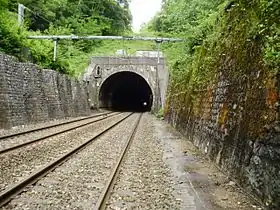 Entrée ouest du tunnel de Bréval.