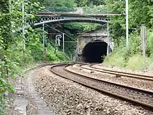 L'entrée du tunnel de Louveciennes