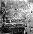 Les travaux de construction du métro, rue Klarabergsgatan. 1953.