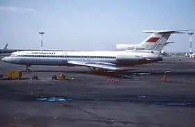 Un Tupolev Tu-154B-2 similaire à l'avion accidenté