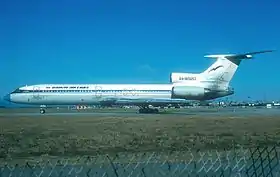 Un Tupolev Tu-154M de Baikal Airlines, similaire à celui impliqué dans l'accident.