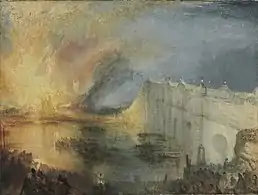 J. M. W. Turner,L'Incendie du Parlement, 1834-1835