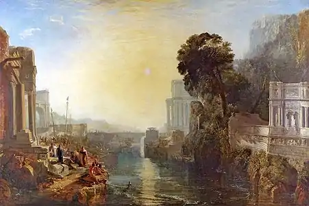 Didon construisant Carthage ou l'Ascension de l'Empire carthaginois (1815), par Turner