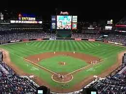 Le Turner Field lors d'un match de baseball des Braves le 6 avril 2013.