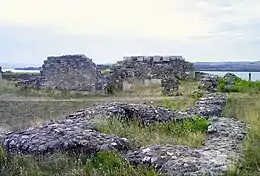 Photo de ruines romaines de Drobeta-Turnu Severin.
