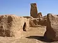 Ruines de la cité de Gaochang. Ier s de notre ère. Tourfan, Xinjiang.