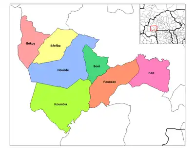 Localisation de Koumbia