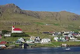 Tvøroyri, île de Suðuroy.