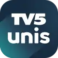 Logo de la plateforme de VAD de TV5 Québec Canada regroupant les contenus d'Unis TV et de TV5 depuis 2019