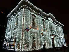 Illumination de l'hôtel particulier du boulevard Tverskoï.