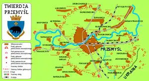 Przemyśl et les forteresses environnantes.