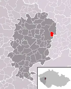 Localisation de Týček