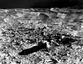 Mosaïque de photos du cratère Tycho prises par Surveyor 7.