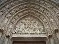 Arbre de Jessé sur le tympan du portail central de la cathédrale de Rouen