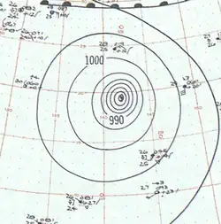 Analyse du front de Vera aux environs de son intensité maximale le 23 septembre.