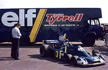 Ken Tyrrell et la P34 de 1976