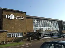 Bâtiment principal de l'Université de Hertfordshire