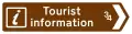Direction et distance à un point ou centre d'information touristique