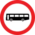 Les autobus sont interdits