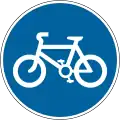 Route pour usage seulement par les vélos