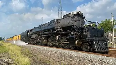 La 4014 arrivant à Gurdon (Arkansas), le 26 août 2021.