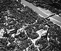 Photo aérienne du centre-ville de Würzburg, détruit à l'automne 1945, Margaret Bourke-White, 1945.