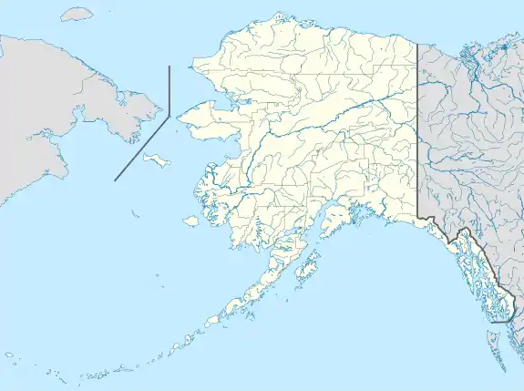 Carte des aéroports de l'Alaska