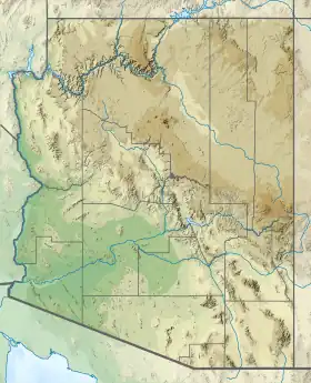 voir sur la carte de l’Arizona