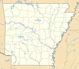 voir sur la carte de l’Arkansas