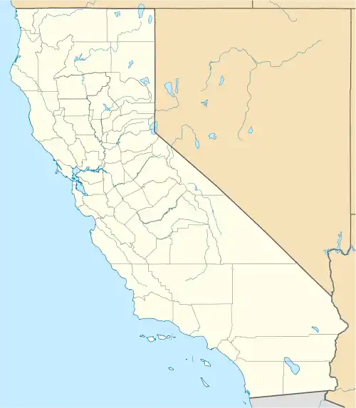 Localisation sur la carte de Californie