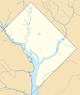 voir sur la carte du district de Columbia