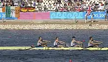 Aviron olympique, utilisant la nage