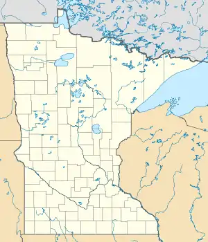 voir sur la carte du Minnesota
