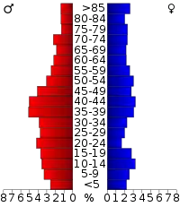 Pyramide des âges.