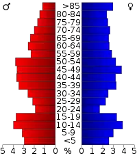 Pyramide des âges.