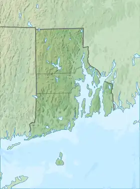 Voir sur la carte topographique du Rhode Island