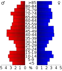 Pyramide des âges.