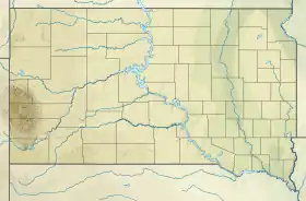 Voir sur la carte topographique du Dakota du Sud