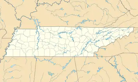 voir sur la carte du Tennessee