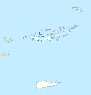 Voir sur la carte topographique des îles Vierges des États-Unis