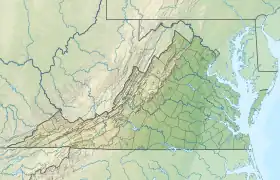 Voir sur la carte topographique de Virginie