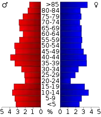 Pyramide des âges.