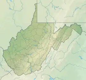 Voir sur la carte topographique de Virginie-Occidentale